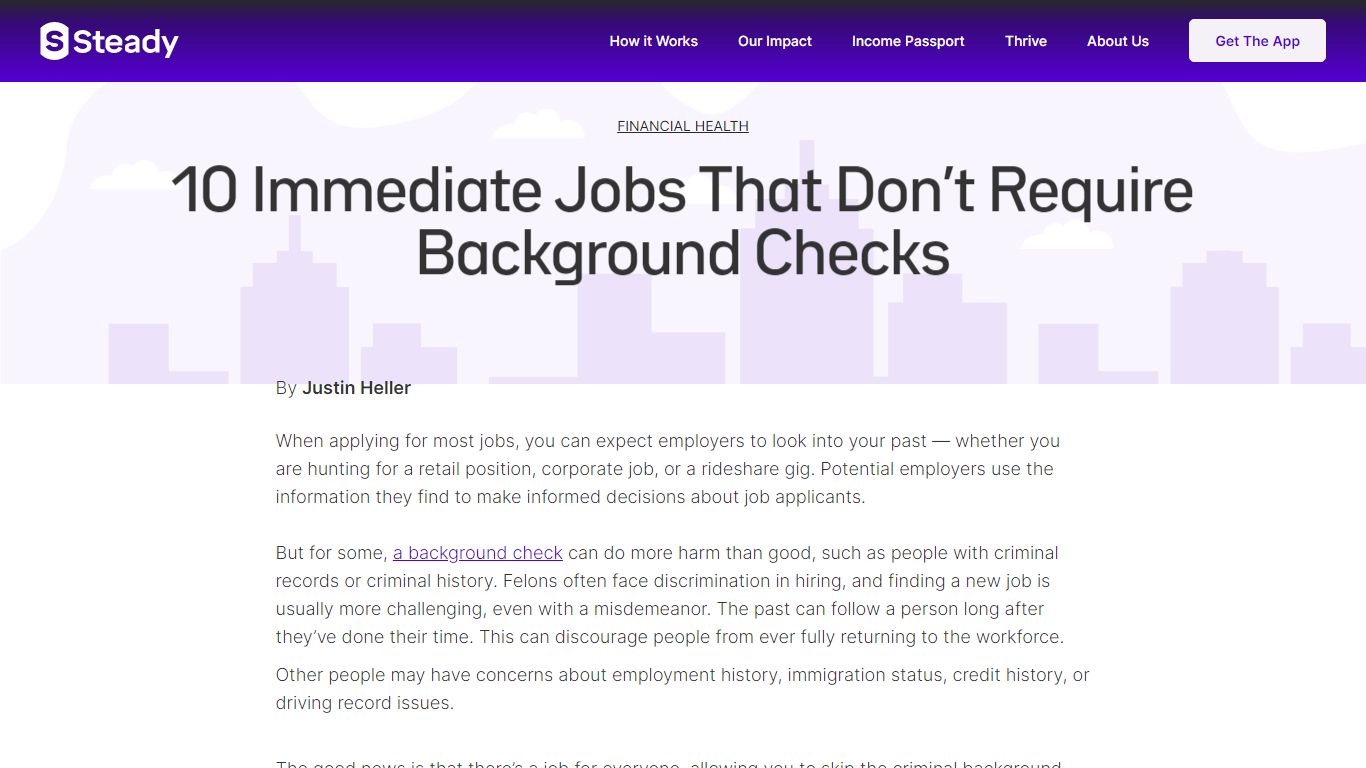 10 Immediate Jobs That Don’t Require Background Checks